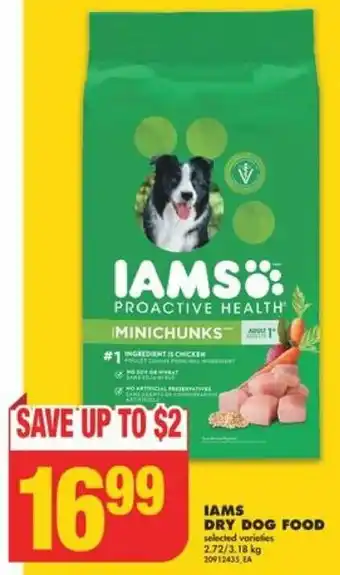 No Frills IAMS DRY DOG FOOD offer