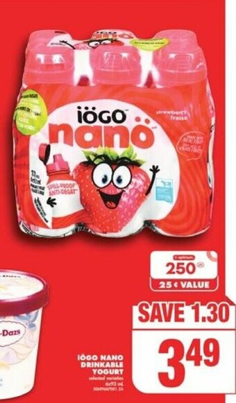 No Frills Iögo Nano Drinkable Yogurt offer