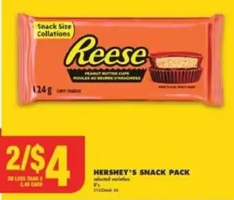No Frills HERSHEY'S SNACK PACK selected varie offer