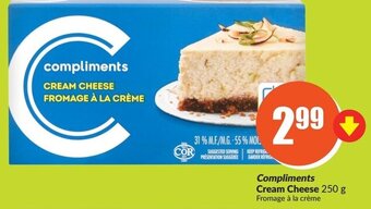 FreshCo Compliments Cream Cheese 250 g Fromage à la crème offer