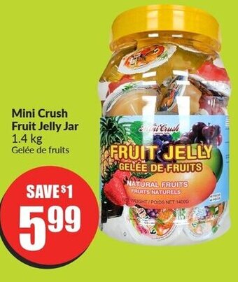 FreshCo Mini Crush Fruit Jelly Jar 1.4 kg offer