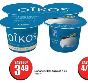 FreshCo Danone Oikos Yogourt 4 pk Yogourt offer