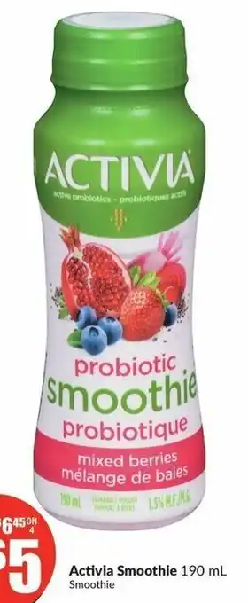 FreshCo Activia Smoothie 190 mL Smoothie offer