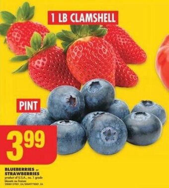 No Frills Blueberries or Strawberries offer