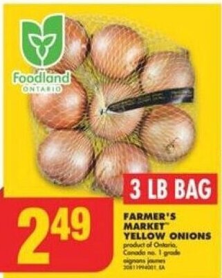 No Frills Farmer's Market Yellow Onions offer
