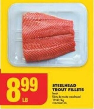 No Frills STEELHEAD TROUT FILLETS offer