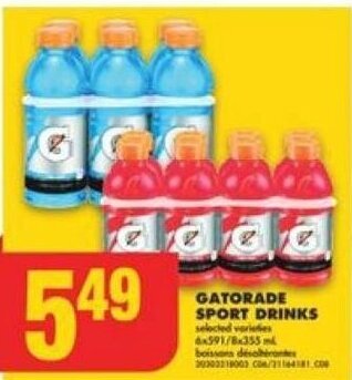 No Frills GATORADE SPORT DRINKS offer