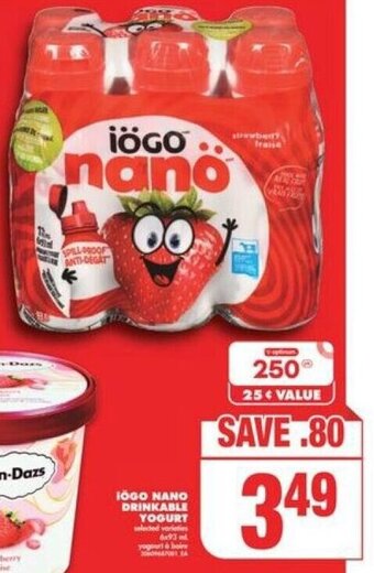 No Frills IÖGO nano drinkable Yogurt offer