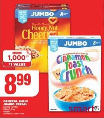 No Frills General Mills Jumbo Cereal offer