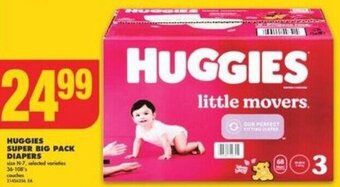 No Frills HUGGIES SUPER BIG PACK DIAPERS offer