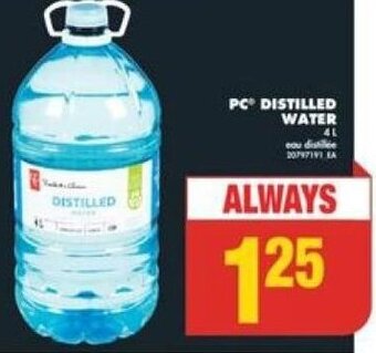 No Frills PC DISTILLED WATER offer