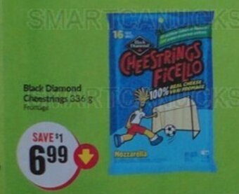 FreshCo Black Diamond Cheestrings 336 g offer