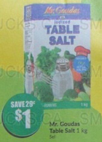 FreshCo Mr. Goudas Table Salt offer