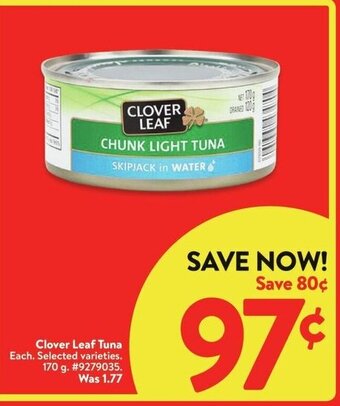 Walmart Clover Leaf Tuna offer