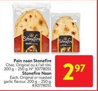 Walmart Stonefire Naan offer