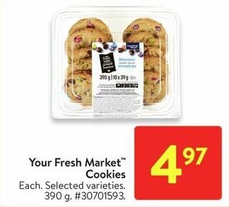 Walmart Your Fresh Market Cookies offer