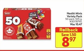 Walmart Nestlé Minis Variety Pack offer