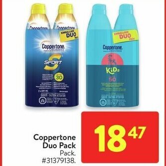 Walmart Coppertone Duo Pack offer