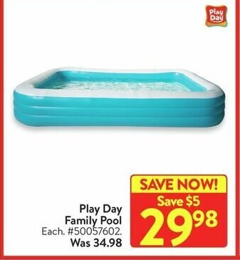 Walmart Play Day Family Pool offer