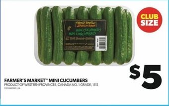 Real Canadian Superstore FARMER'S MARKET MINI CUCUMBERS offer