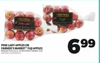 Real Canadian Superstore PINK LADY APPLES OR FARMER'S MARKET FUJI APPLES offer