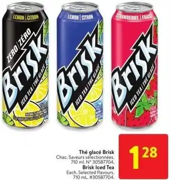 Walmart Brisk Iced Tea Each. Selected flavours. offer
