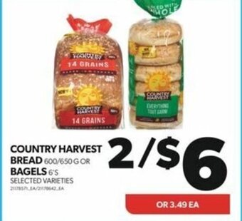 Real Canadian Superstore COUNTRY HARVEST BREAD OR BAGELS offer