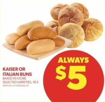Real Canadian Superstore KAISER OR ITALIAN BUNS offer