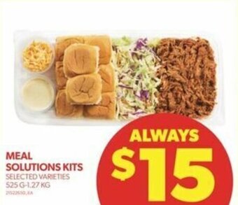 Real Canadian Superstore MEAL SOLUTIONS KITS SELECTED VARIETIES 525 G-1.27 KG offer