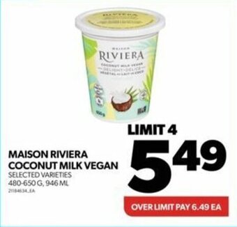 Real Canadian Superstore MAISON RIVIERA COCONUT MILK VEGAN offer