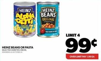 Real Canadian Superstore HEINZ BEANS OR PASTA offer