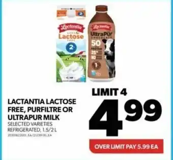 Real Canadian Superstore LACTANTIA LACTOSE FREE, PURFILTRE OR ULTRAPUR MILK offer