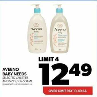 Real Canadian Superstore AVEENO BABY NEEDS offer