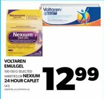 Real Canadian Superstore VOLTAREN EMULGEL OR NEXIUM 24 HOUR CAPLET offer