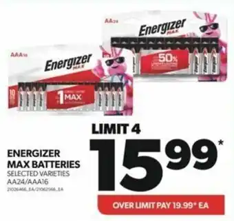 Real Canadian Superstore ENERGIZER MAX BATTERIES offer