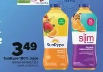 Real Canadian Superstore SunRype 100% Juice offer