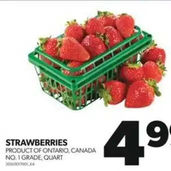 Real Canadian Superstore STRAWBERRIES PRODUCT OF ONTARIO, CANADA NO. 1 GRADE, QUART 2050301001EA offer