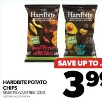 Real Canadian Superstore HARDBITE POTATO CHIPS SELECTED VARIETIES, 128G offer
