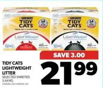 Real Canadian Superstore TIDY CATS LIGHTWEIGHT LITTER offer