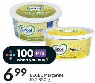 Sobeys BECEL Margarine 637-850 g offer