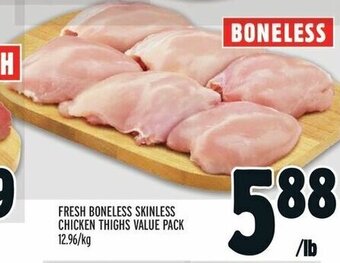 Metro FRESH BONELESS SKINLESS CHICKEN THIGHS offer