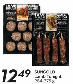 Sobeys SUNGOLD Lamb Tonight 284-375 g offer