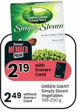 Sobeys GREEN GIANT Simply Steam Vegetables 198-250 g offer