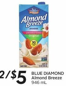 Sobeys BLUE DIAMOND Almond Breeze 946 mL offer