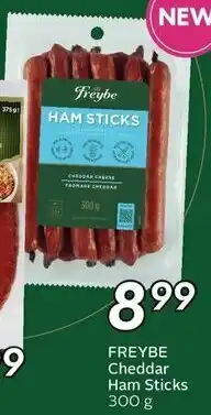 Sobeys FREYBE Cheddar Ham Sticks 300 g offer