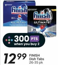 Sobeys FINISH Dish Tabs 26-35 pk offer