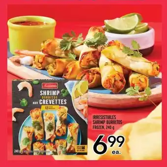 Metro IRRESISTIBLES SHRIMP BURRITOS FROZEN, 240 g offer