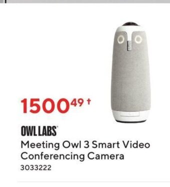 Staples OWL LABS Meeting Owl 3 Smart Video Conferencing Camera offer