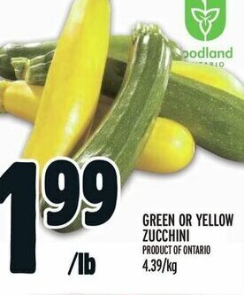 Metro GREEN OR YELLOW ZUCCHINI offer