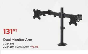 Staples Dual Monitor Arm offer